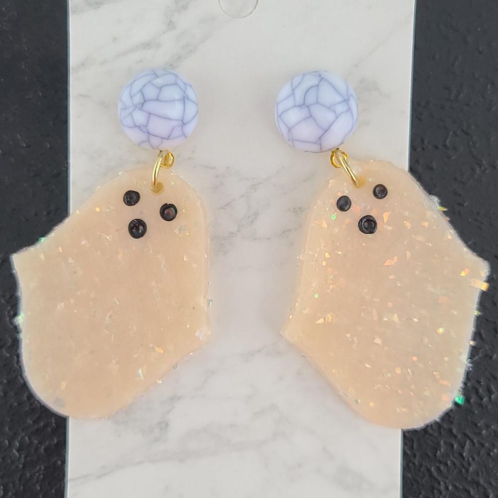 🎃Marbled Ghost Earrings